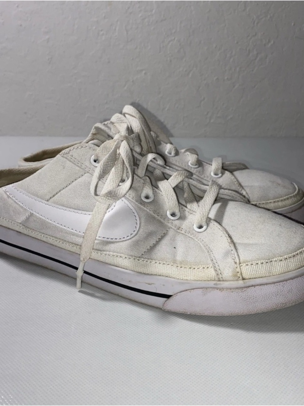 GOOD Nike Court Legacy Mule White DB3970-100 Shoes Women's Size 10 Sneakers - Picture 3 of 9